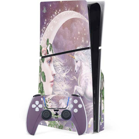 Moon Unicorn by Laurie Prindle PlayStation PS5 Skins